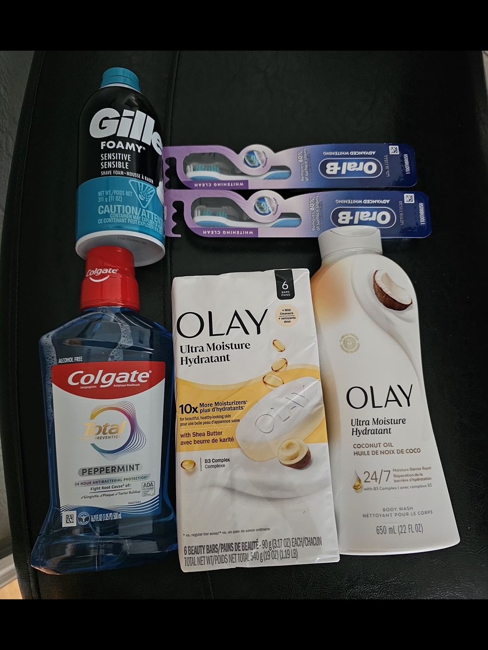 Bundle Of 5 Olay , Oral B , Colgate gillete